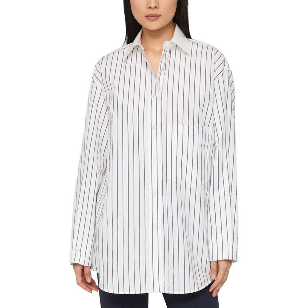 Lafayette 148 New York Womens Oversized Shirt